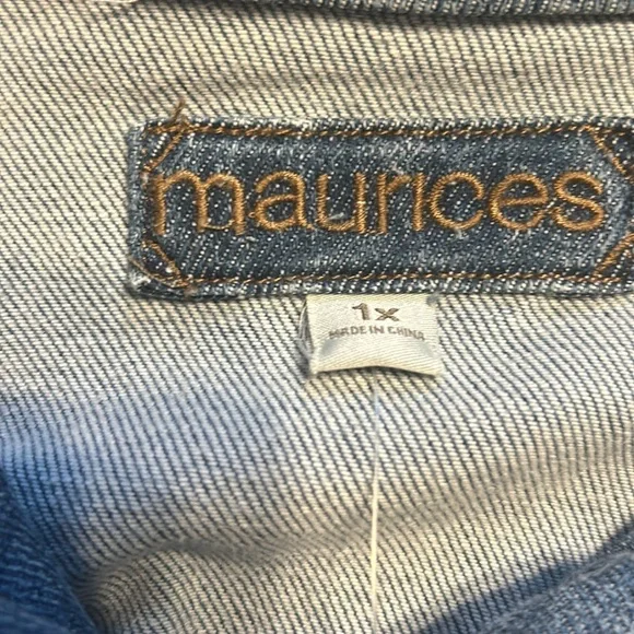 maurices womens denim jacket size 1X NWT - Picture 8 of 8